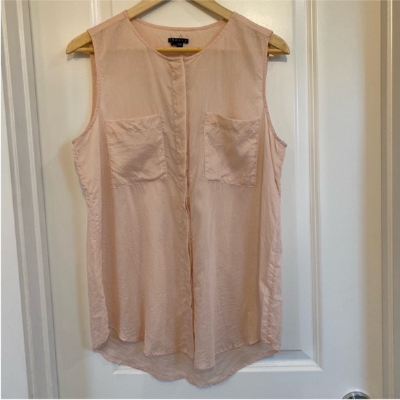 Theory Light Pink Sleeveless Top - Picture 1 of 6